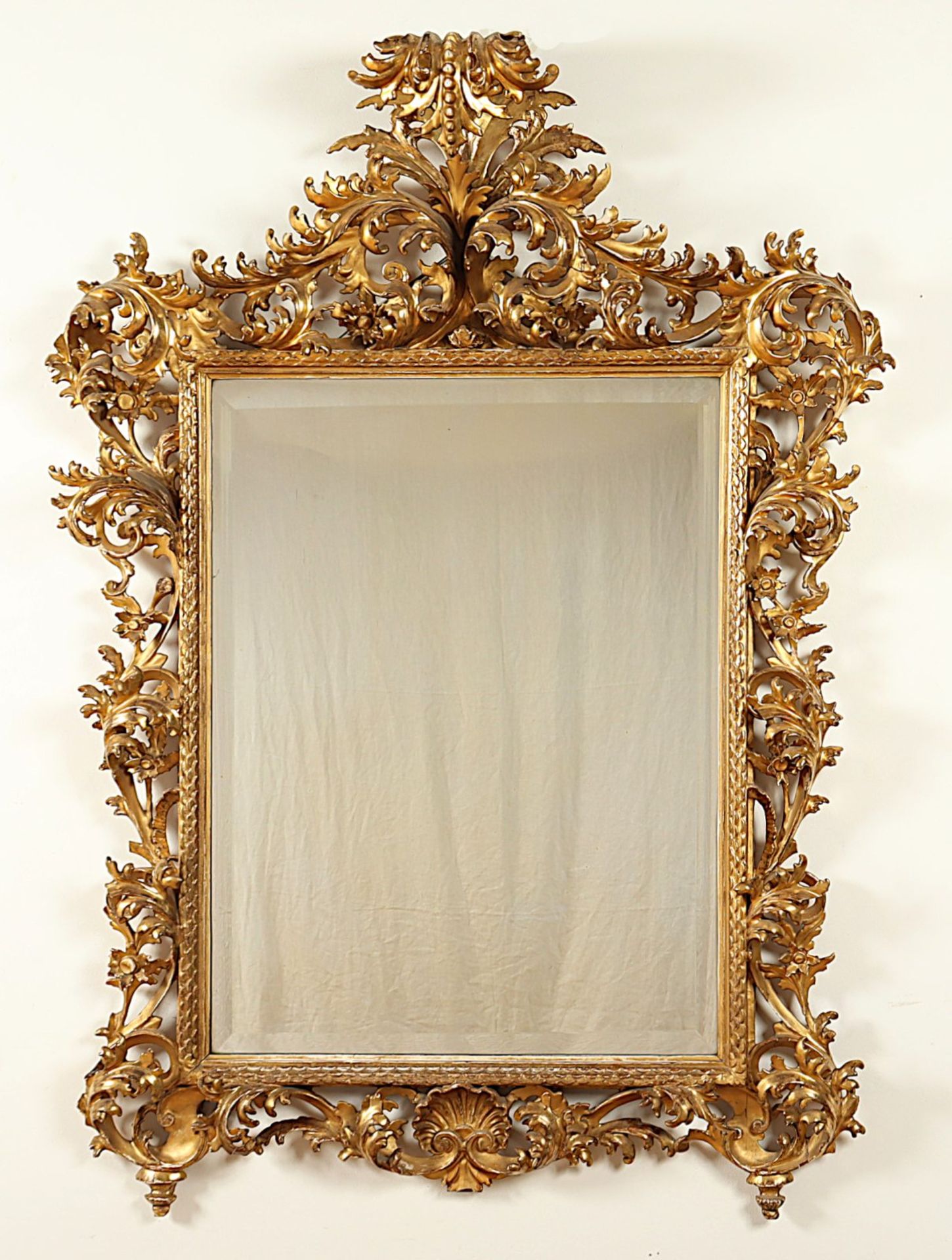 Prunk-Spiegel, "Venezianer-Art", Italien, 19.Jh. - Bild 2 aus 2