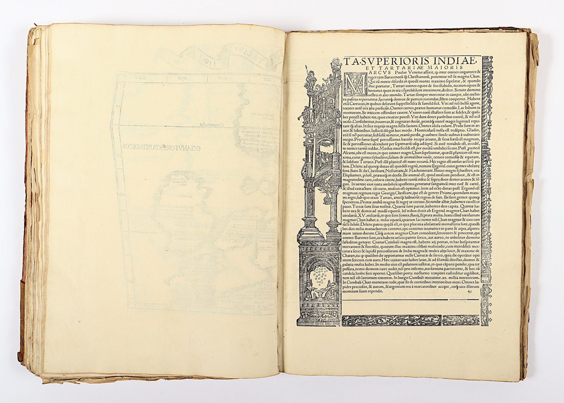 Atlas Ptolemaeus, 1535, mit Holzschnitten, besch. - Image 71 of 86