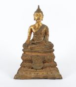 Buddha Shakyamuni, Bronze,  Thailand, Ratanakosin, 19. Jh.