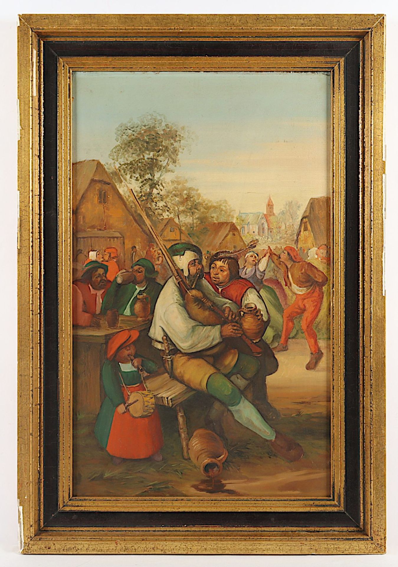 BRUEGEL, Pieter (1525/30-1569), Kopieausschnitt nach, "Der Bauerntanz", R. 