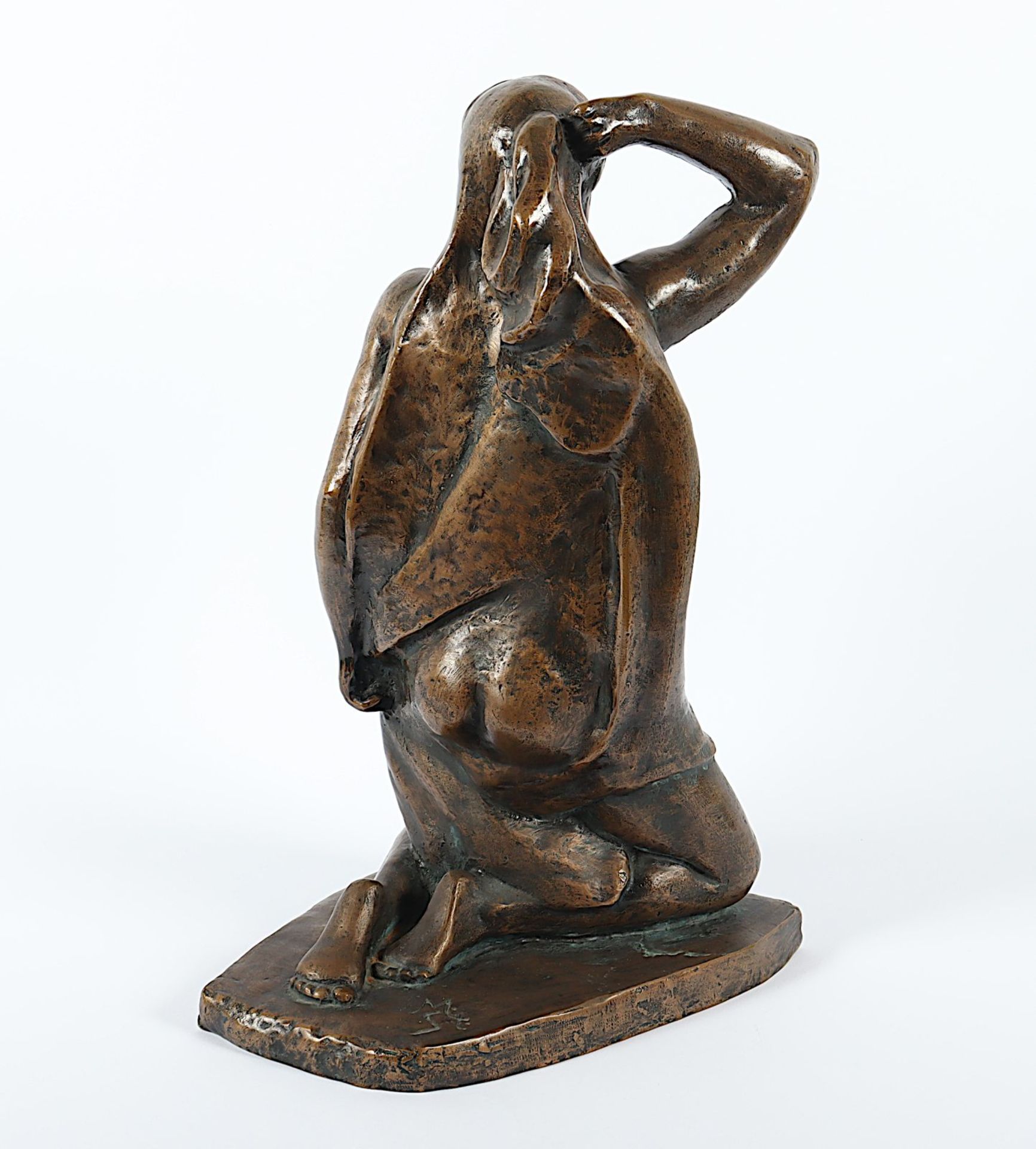 Steger, Milly (1881-1948), "Kleine Knieende", Bronze, um 1934 - Image 5 of 8