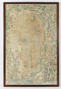 Stadtplan Map Kyoto 1864, Japan