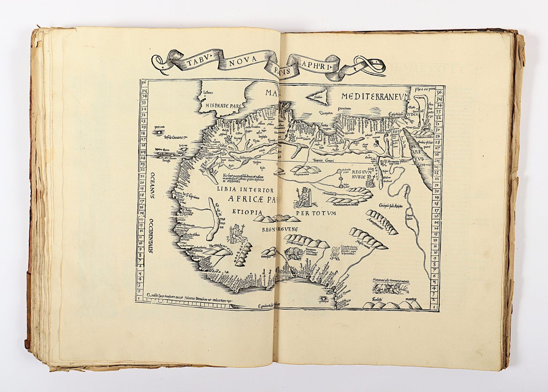 Atlas Ptolemaeus, 1535, mit Holzschnitten, besch. - Image 64 of 86