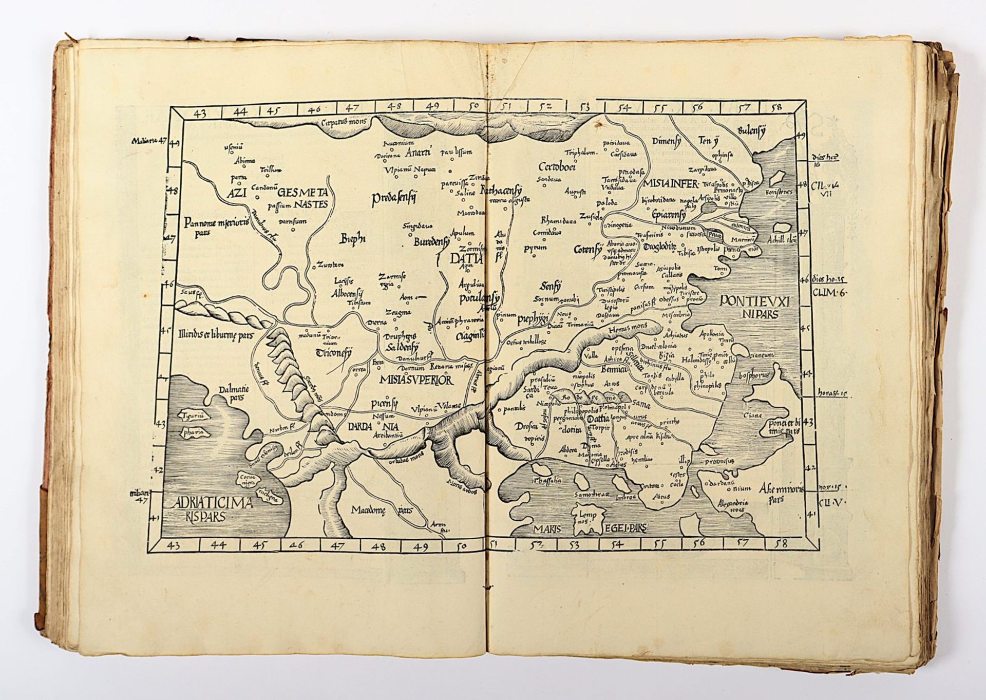 Atlas Ptolemaeus, 1535, mit Holzschnitten, besch. - Image 16 of 86