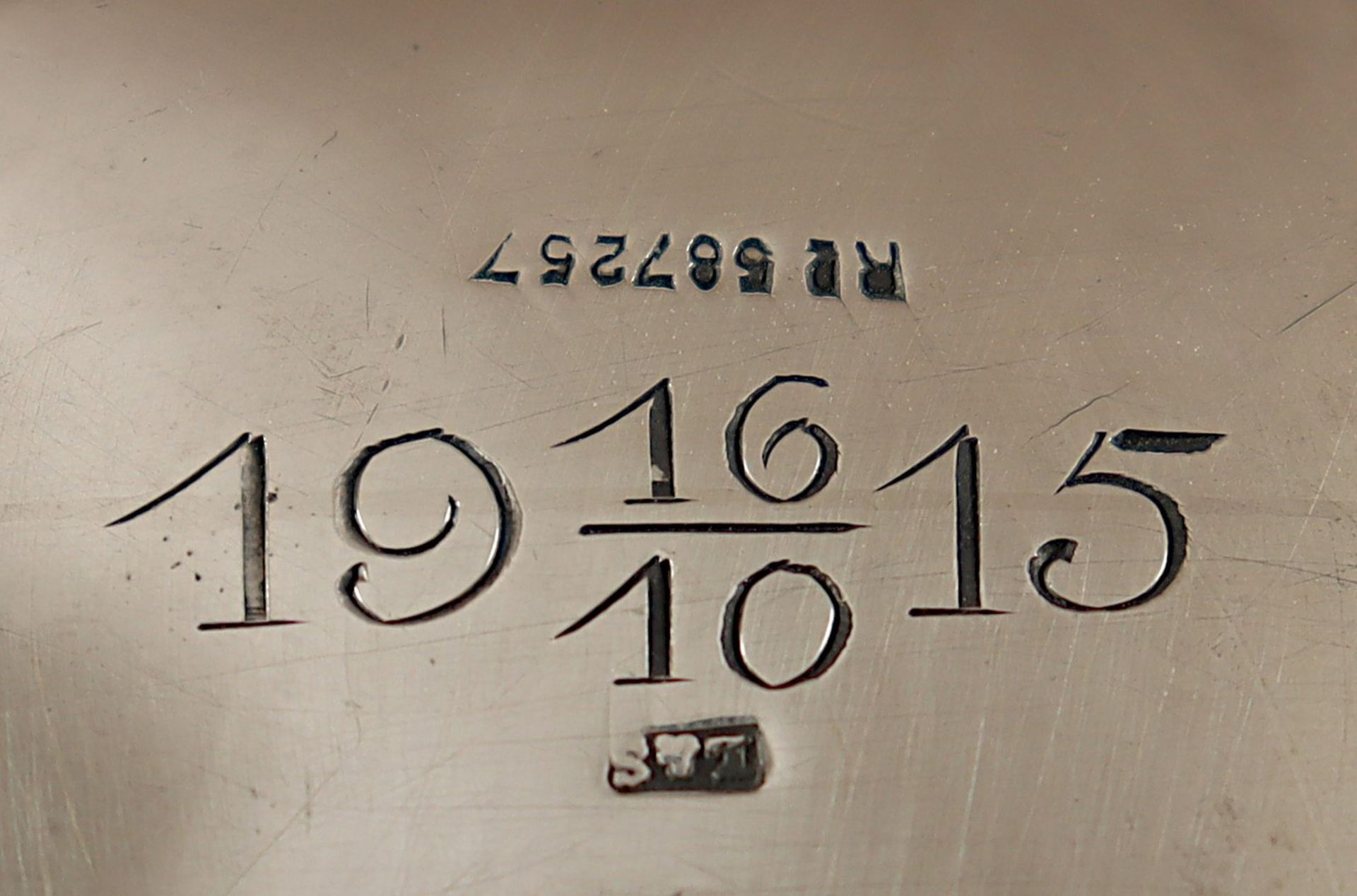 Wasserkessel mit Rechaud, 1190 g, wohl Deutsch, um 1915 - Image 2 of 2