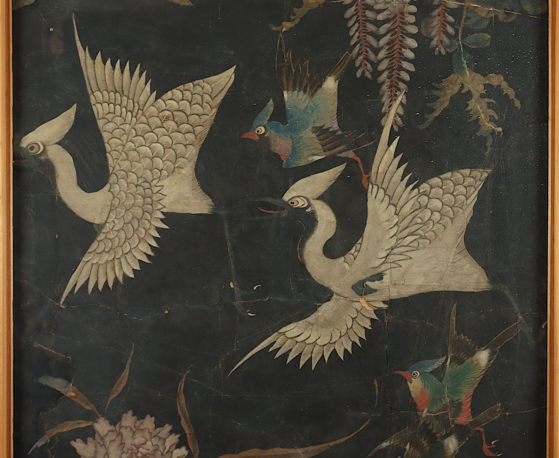 Malerei, Vögel in Landschaft, R., Korea - Image 2 of 3