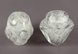 zwei Vasen "Unica", Glas, Entwurf Floris Meydam, Leerdam