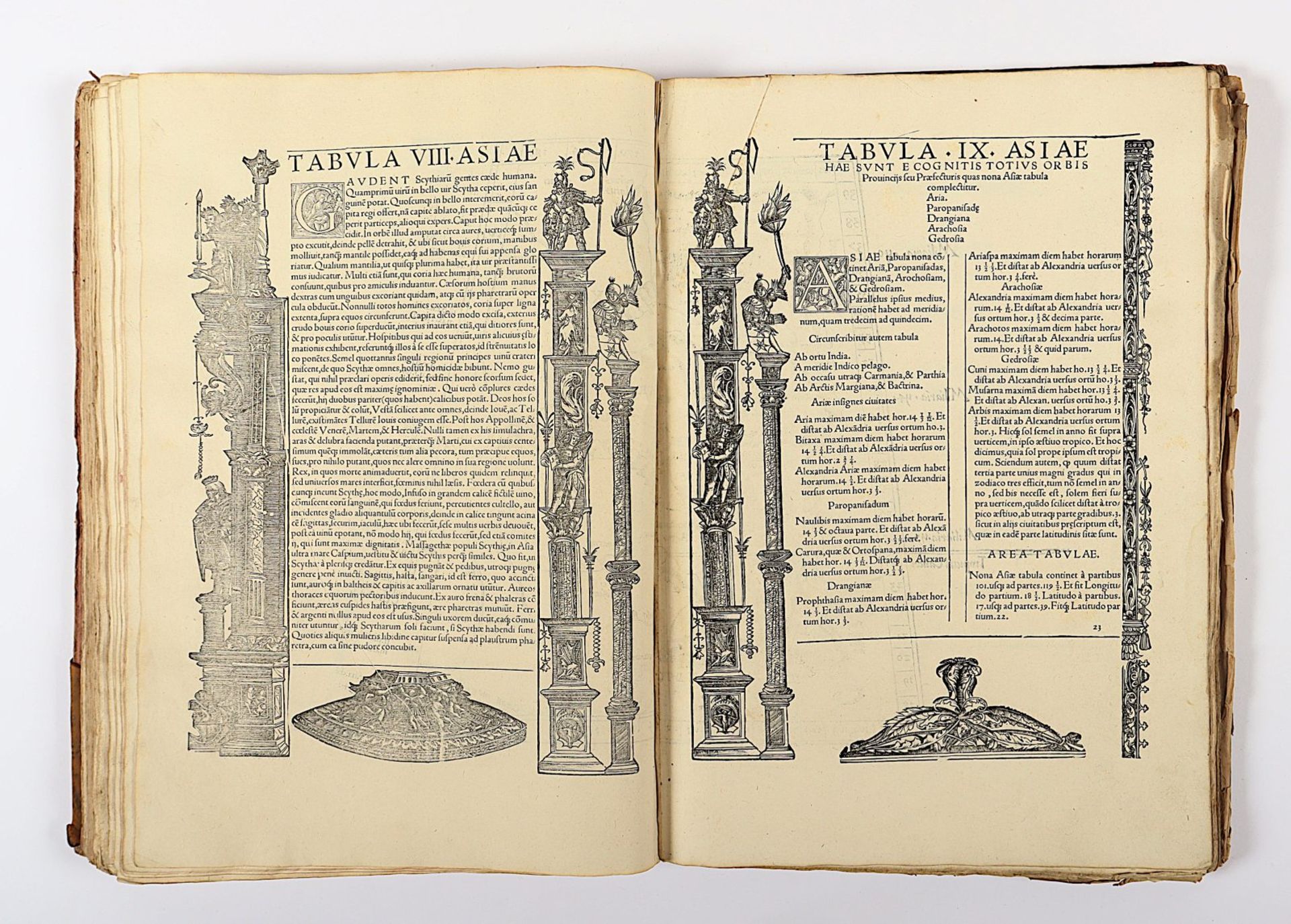 Atlas Ptolemaeus, 1535, mit Holzschnitten, besch. - Image 43 of 86