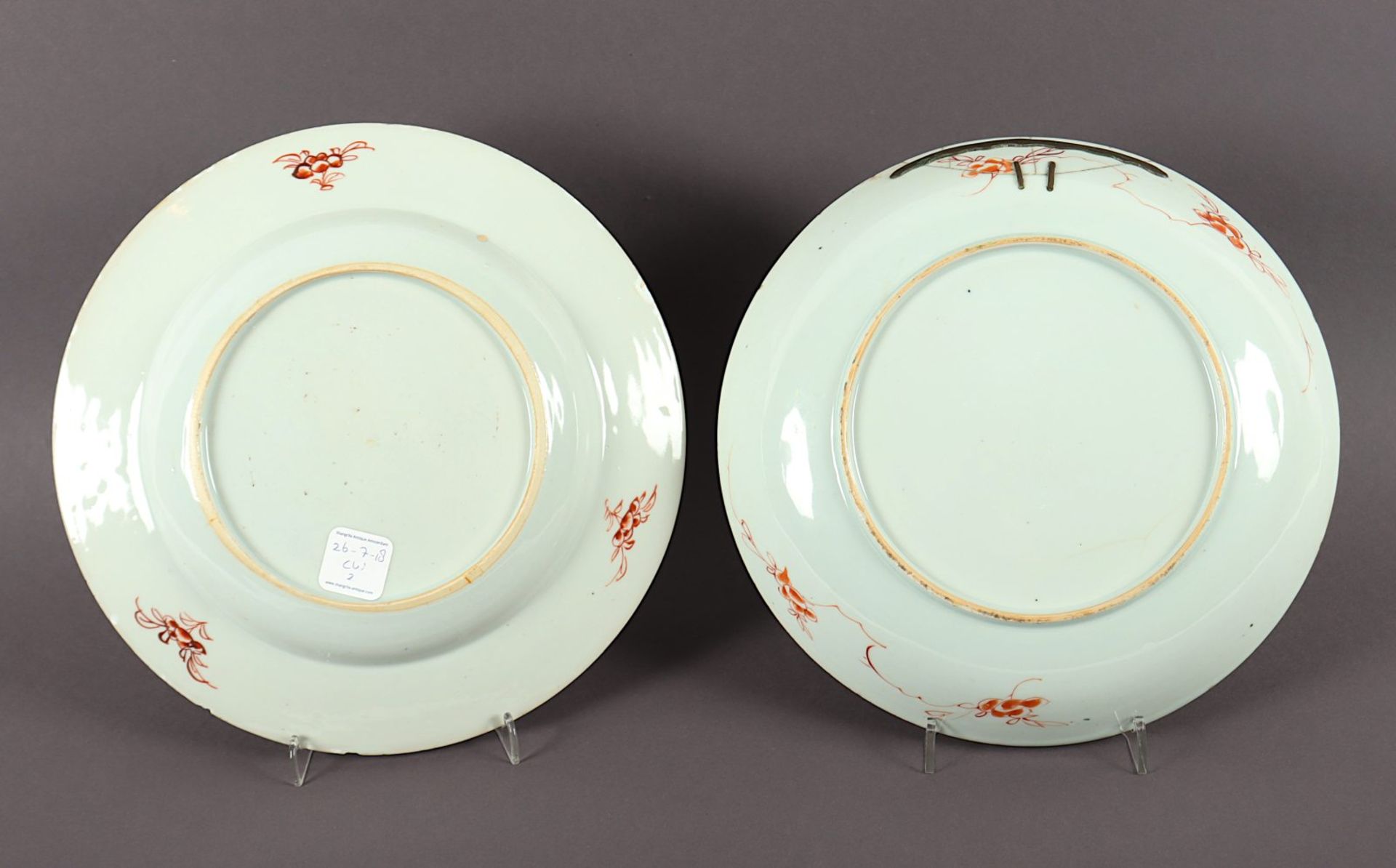 zwei Teller, Porzellan, China, 18.Jh. - Image 2 of 3