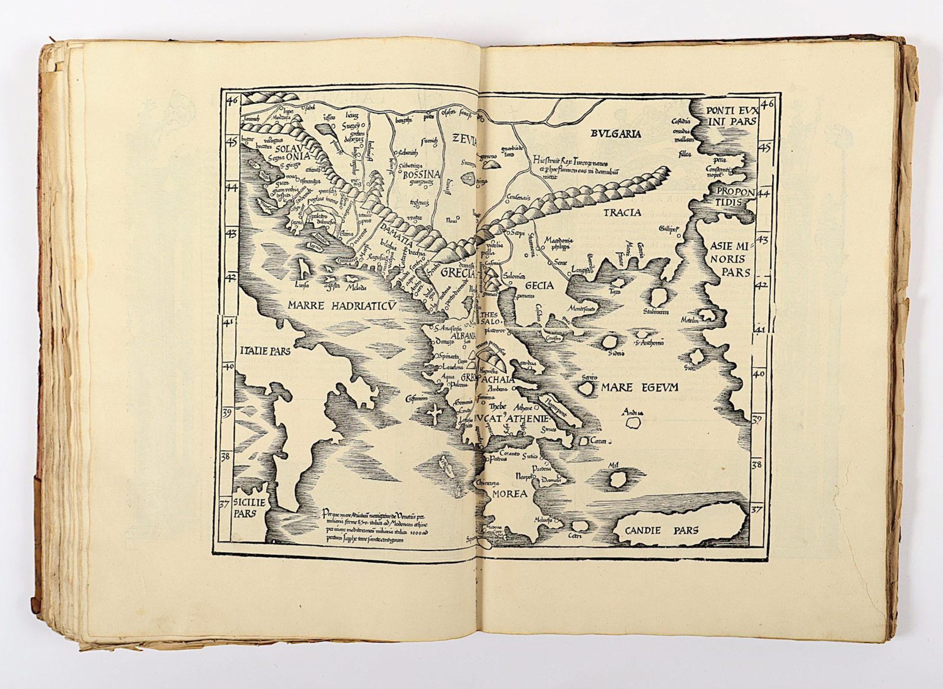 Atlas Ptolemaeus, 1535, mit Holzschnitten, besch. - Image 62 of 86