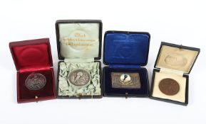 vier Medaillen Geflügelzucht, Deutsch, um 1900