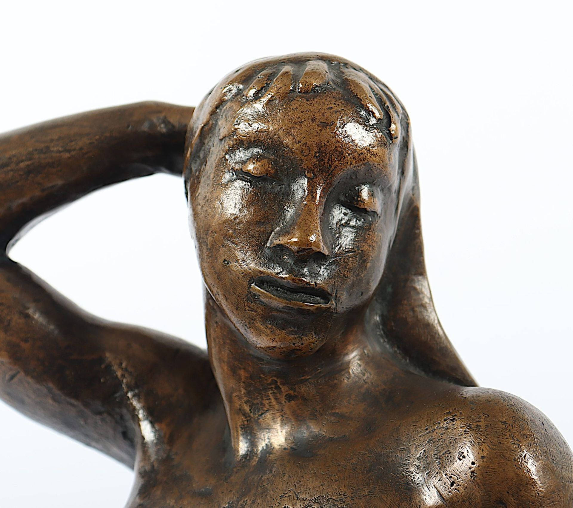 Steger, Milly (1881-1948), "Kleine Knieende", Bronze, um 1934 - Image 2 of 8