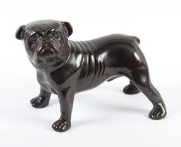 BULLDOGGE, Bronze, L 22, 20.Jh.