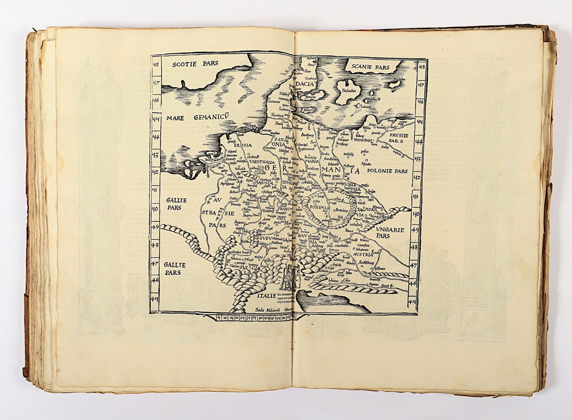 Atlas Ptolemaeus, 1535, mit Holzschnitten, besch. - Image 52 of 86