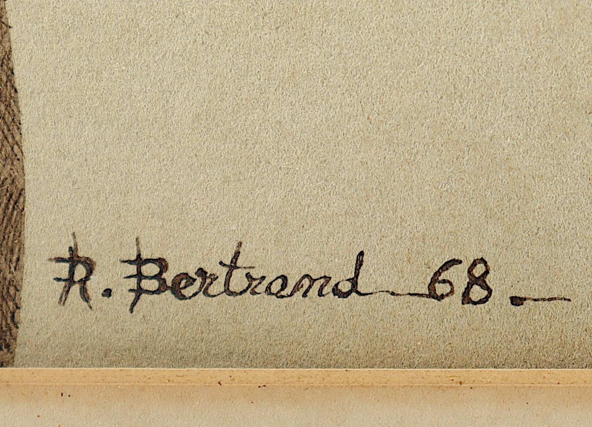 Bertrand, R., zwei Zeichnungen, R. - Image 3 of 5