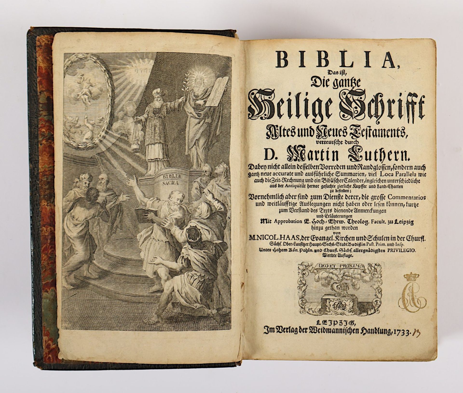 Biblia germanica, Leipzig, 1733