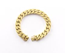 Armband, 750/ooo Gelbgold, Flachpanzer