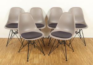 SECHS "DSR SIDE CHAIRS", Ray und Charles Eames, Vitra