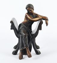 "Frau auf einem Stuhl", Bronze