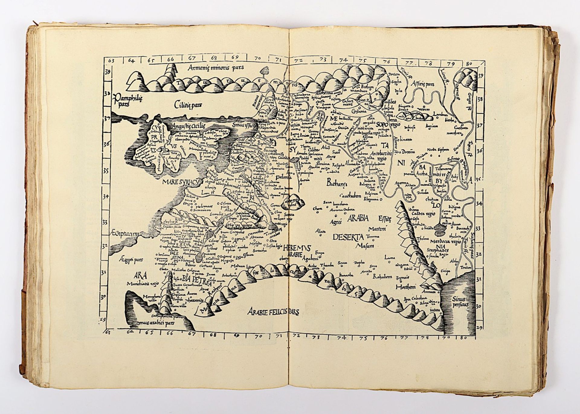 Atlas Ptolemaeus, 1535, mit Holzschnitten, besch. - Image 34 of 86