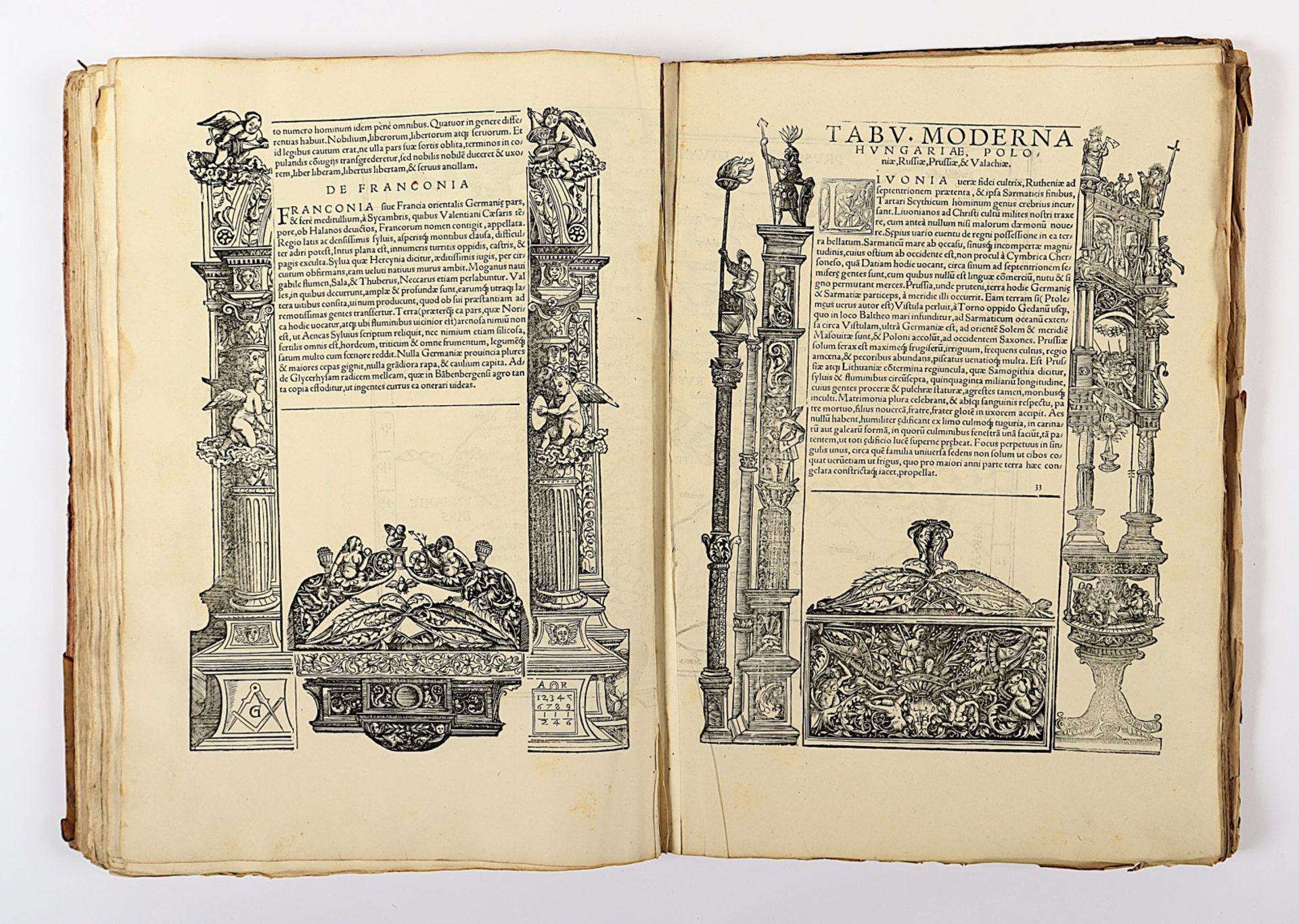 Atlas Ptolemaeus, 1535, mit Holzschnitten, besch. - Image 53 of 86