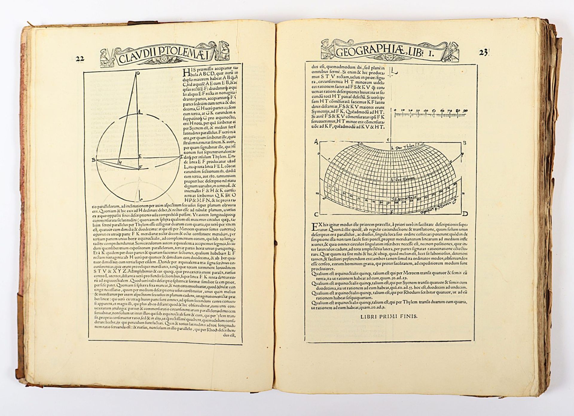 Atlas Ptolemaeus, 1535, mit Holzschnitten, besch. - Image 4 of 86