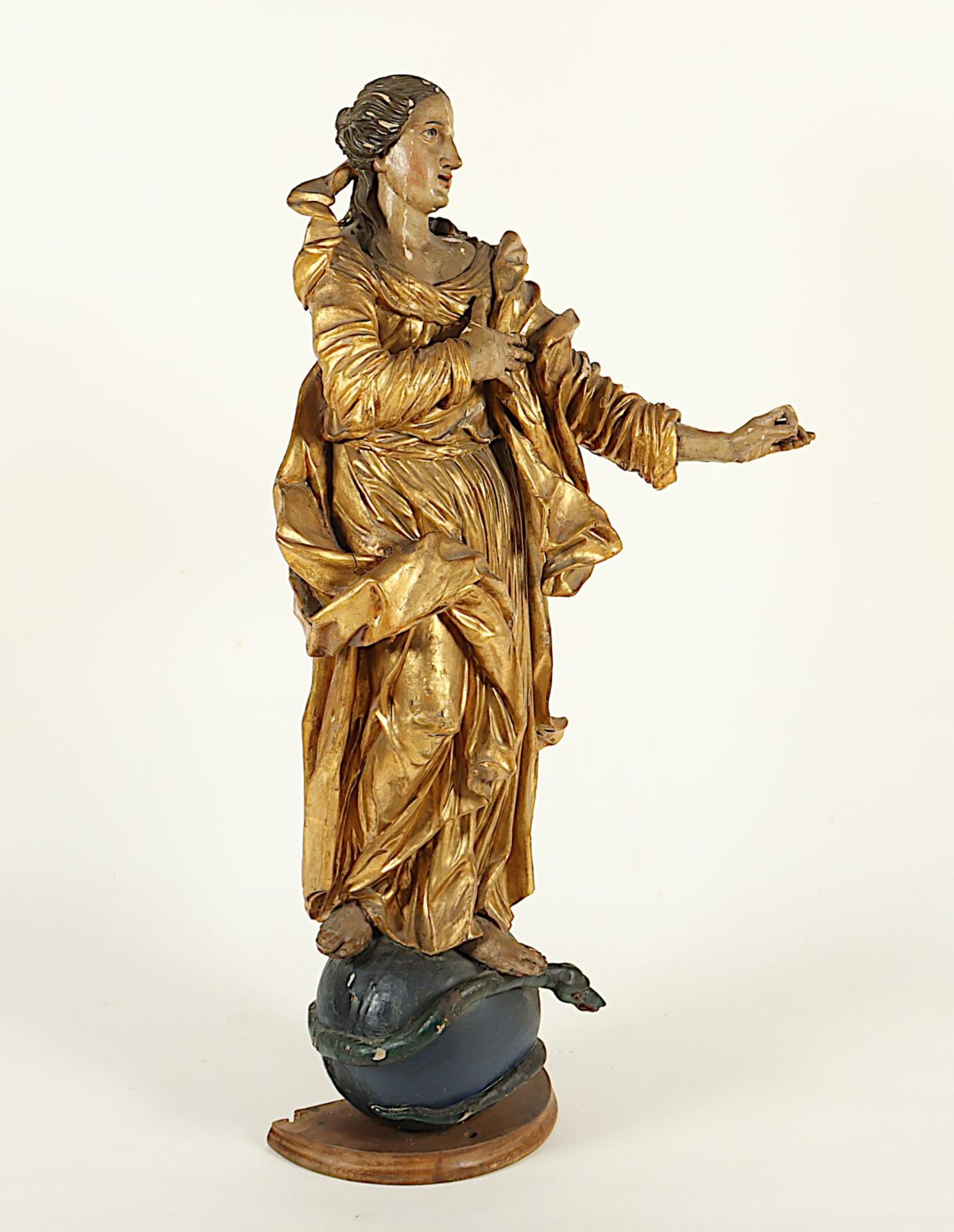 Maria Immaculata, Holzfigur, Tirol, um 1760 - Bild 4 aus 5