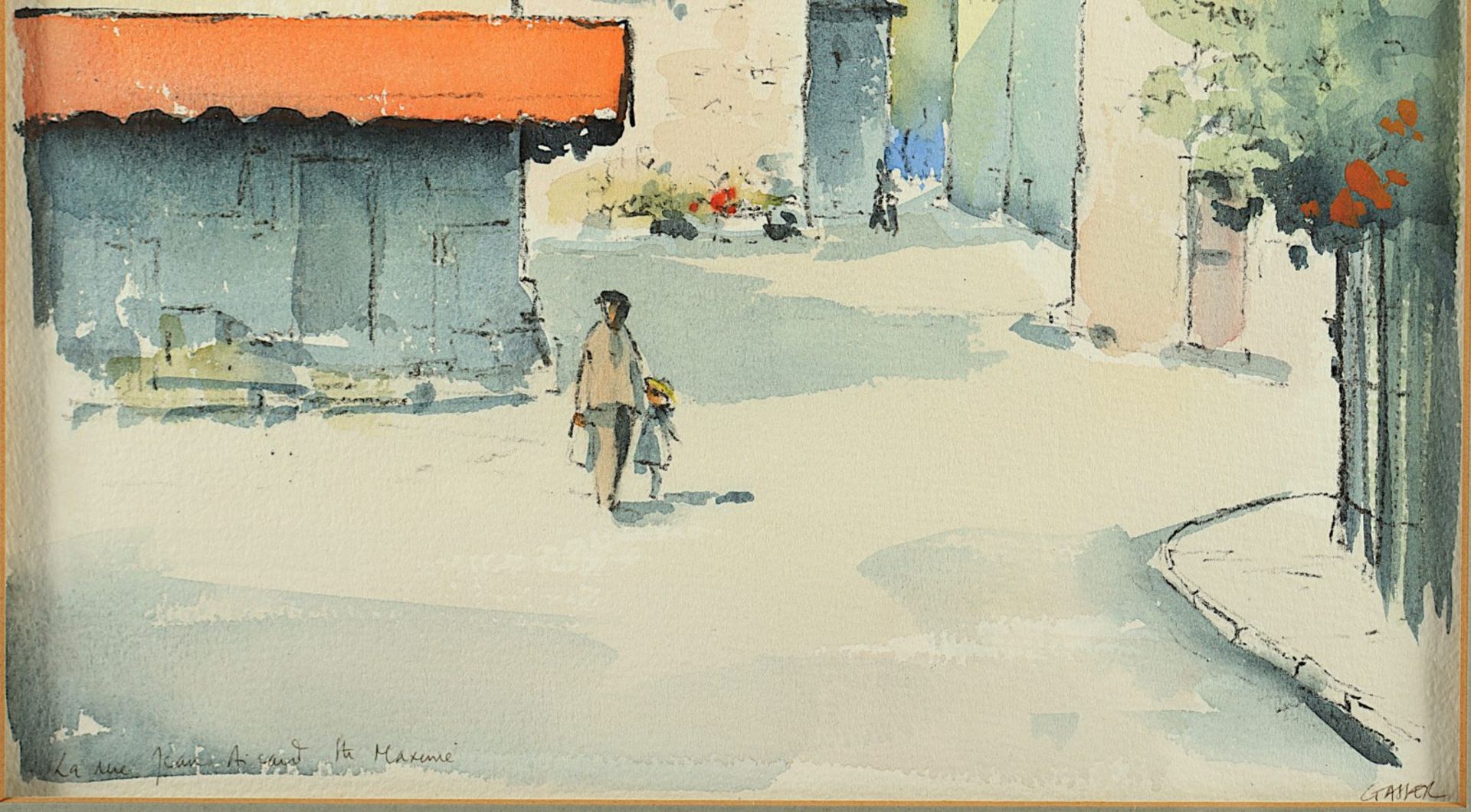 Gasser, Henry Martin (1909-1981), "Ansicht aus Sainte-Maxime", R. - Bild 3 aus 3