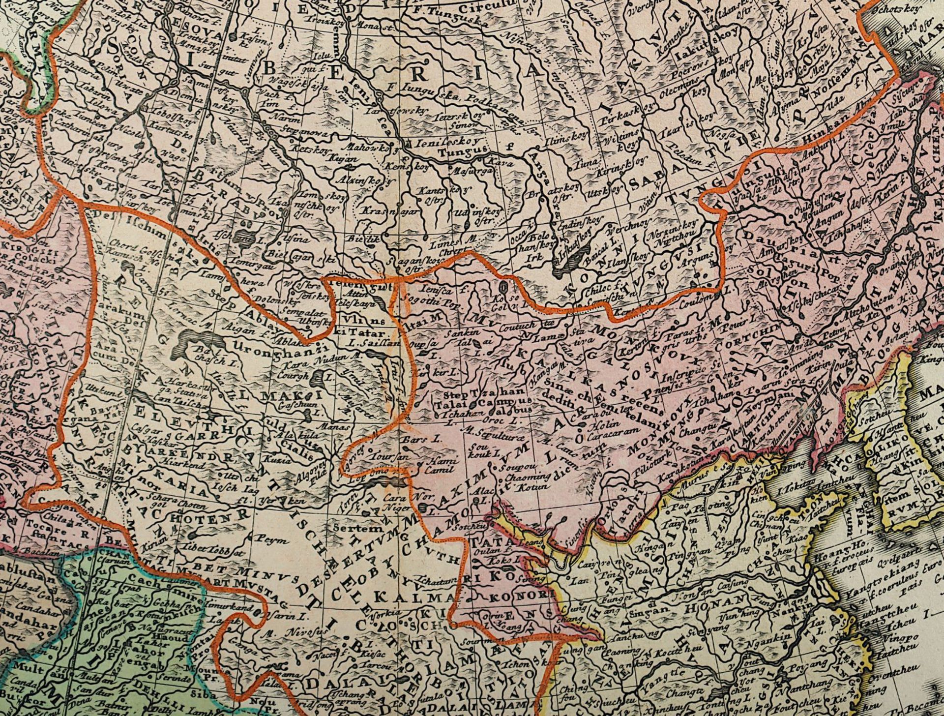 Asien, Kupferstich, Homann, 1744 - Bild 2 aus 2