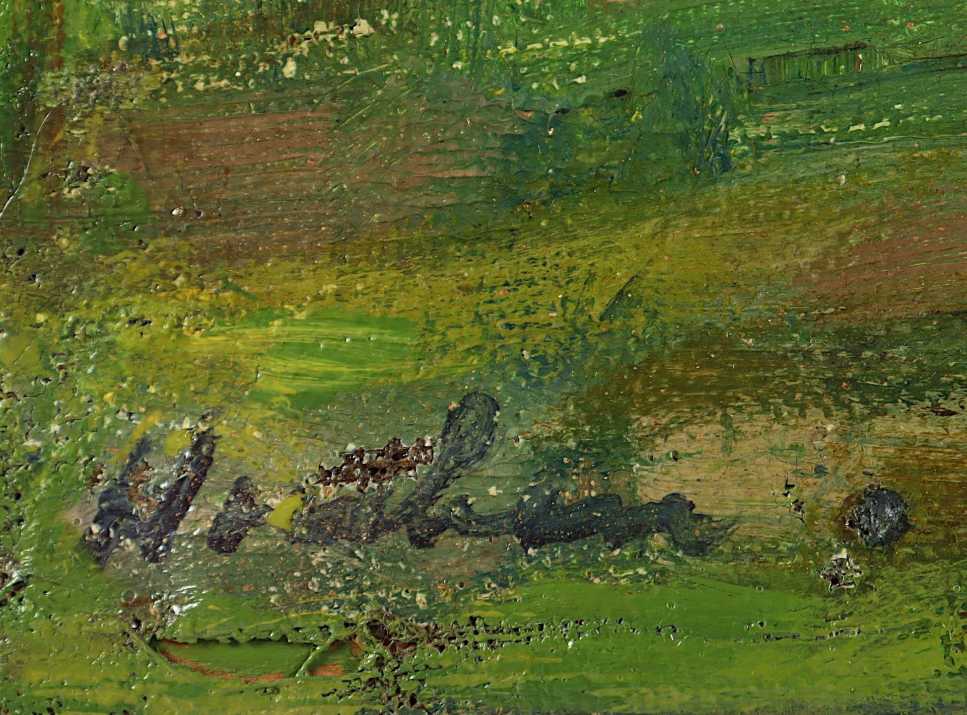 HOUBEN, Heinrich (1885-1967), "Landschaft mit Dorfstraße", R. - Bild 2 aus 3
