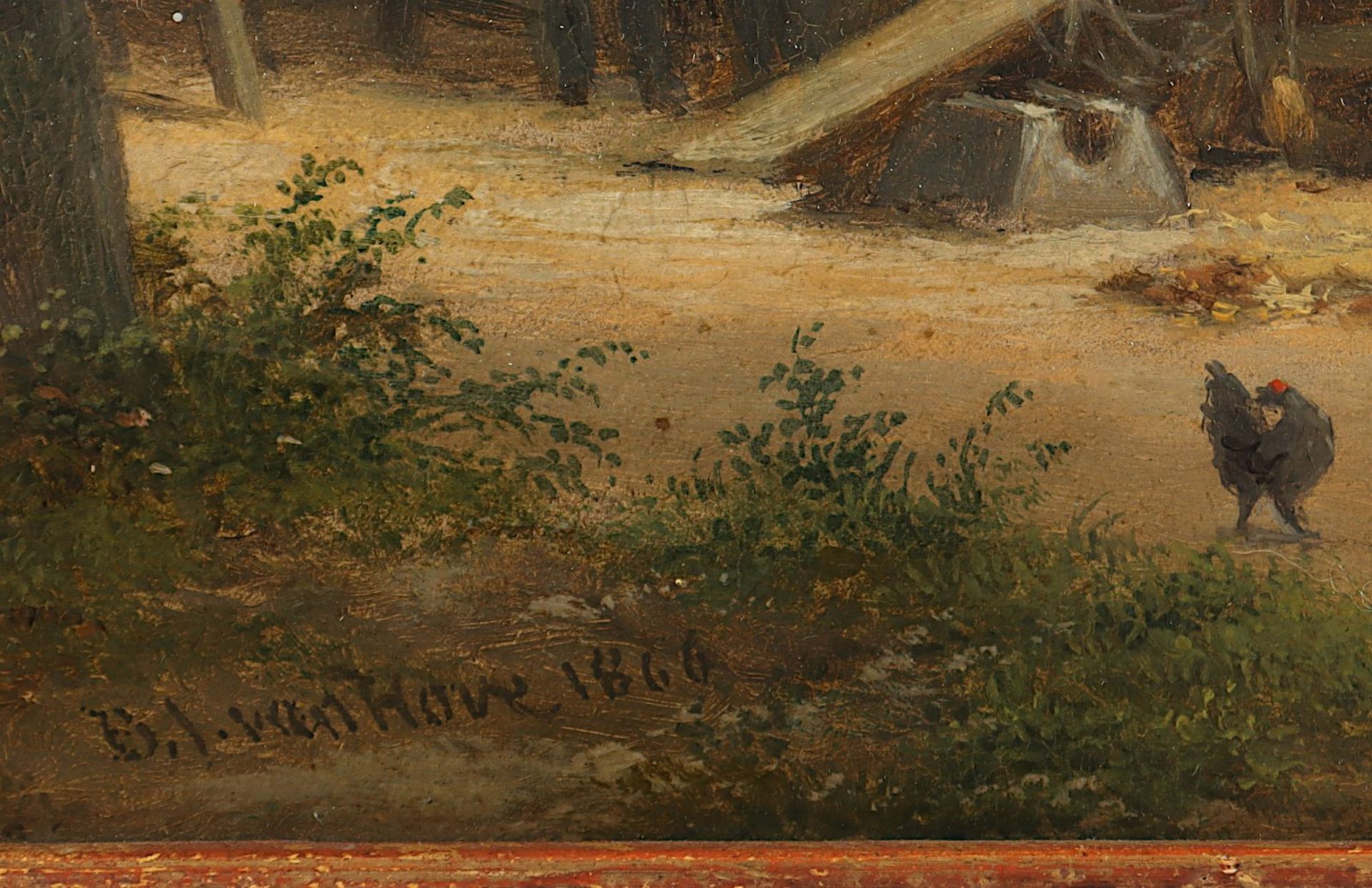 Van Hove, Bartholomeus Johannes (1790-1880), "Ansicht von Overschie", R. - Image 3 of 4