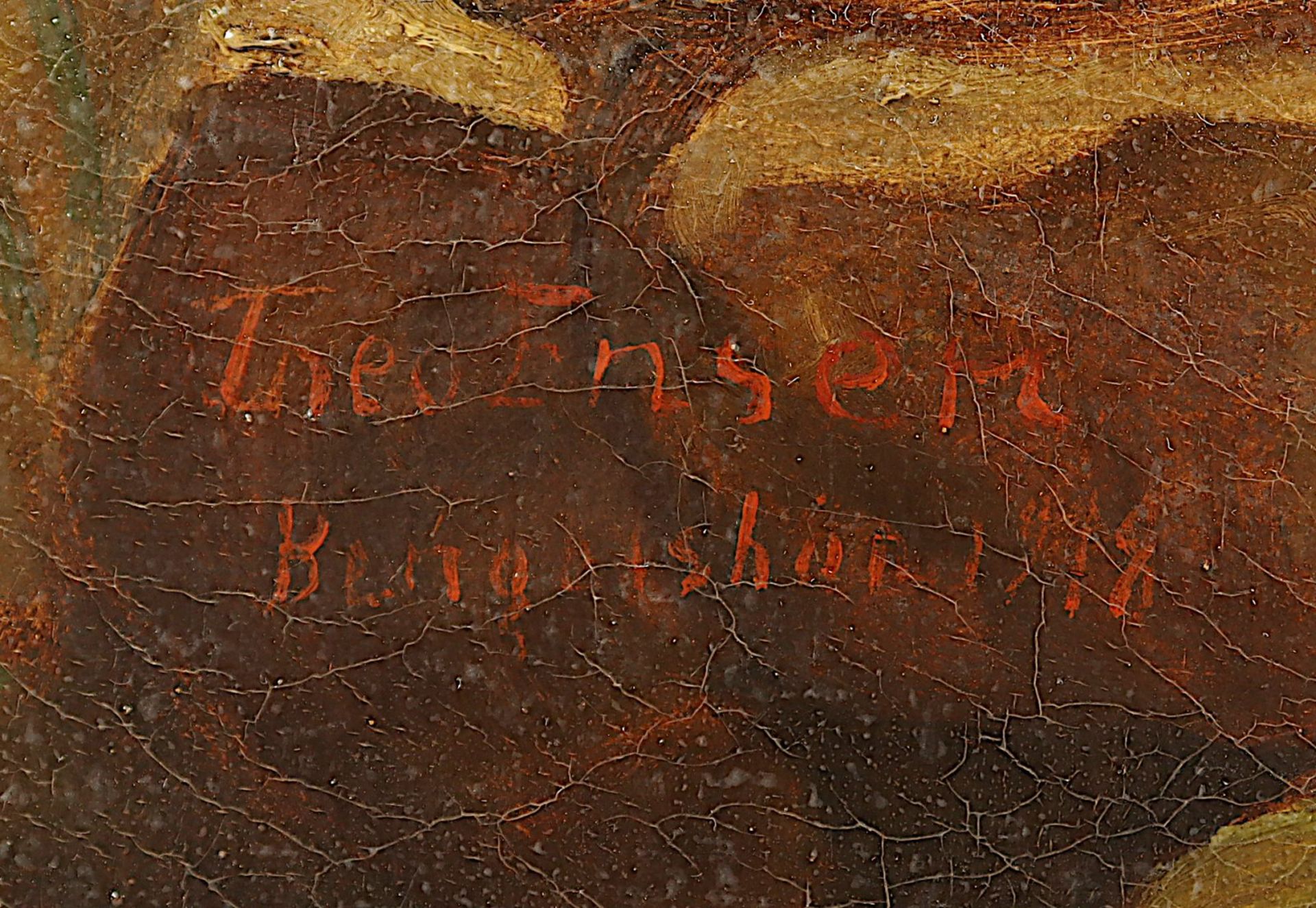 Ensen, Theo (deutsch E.19.Jh.), "Besuch beim Eremiten", R. - Bild 4 aus 5