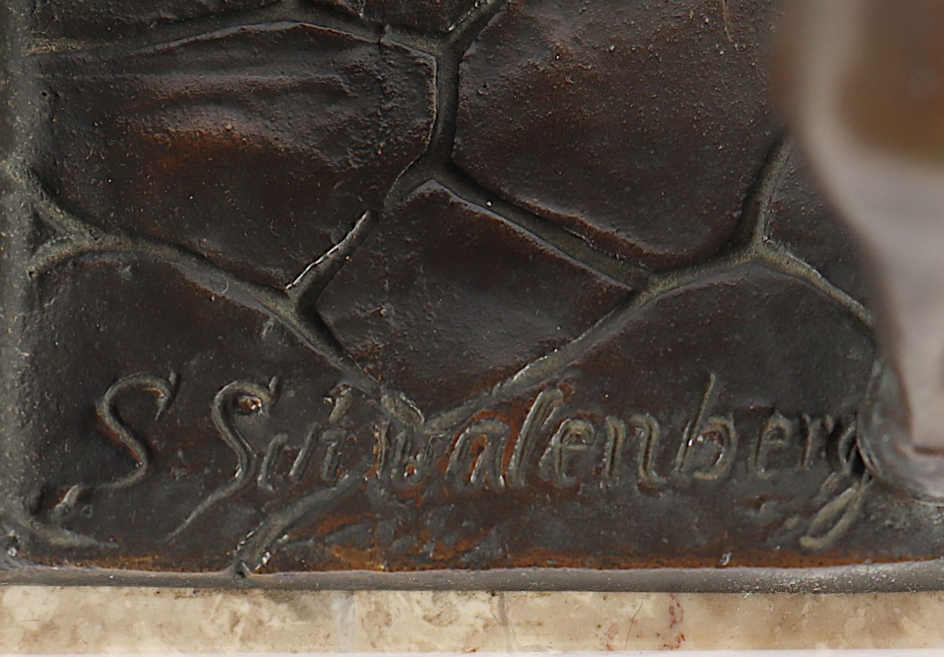 Schwallenberg, Spiro, "Krieger", Bronze - Image 5 of 5
