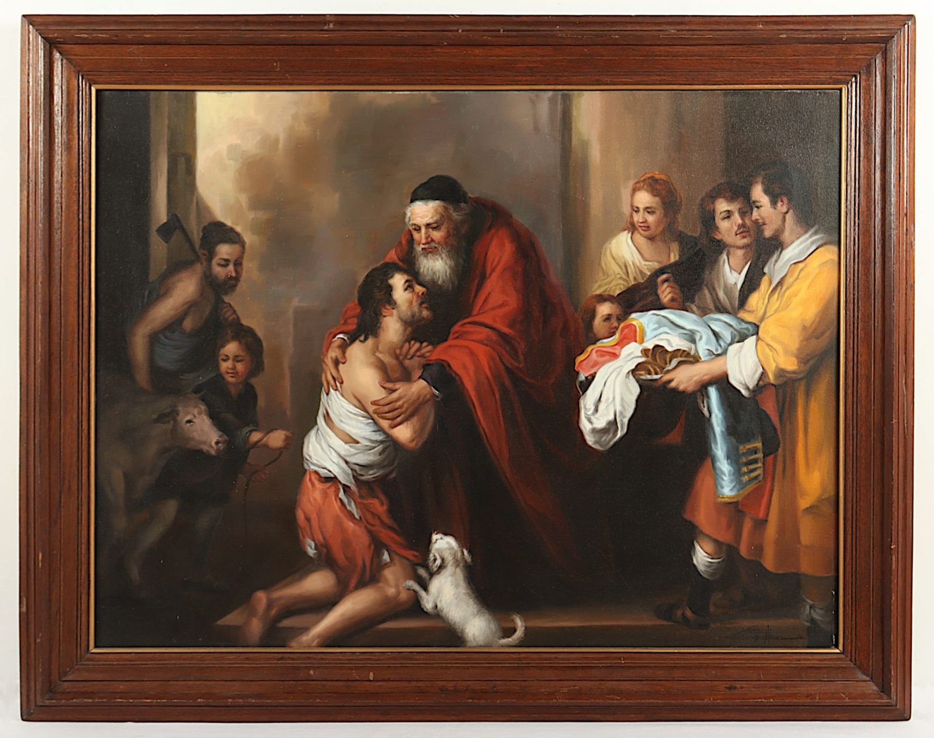 MURILLO, Bartolomeo Esteban (1617-1682), Kopie nach, "Die Heimkehr des verlorenen Sohnes", R.