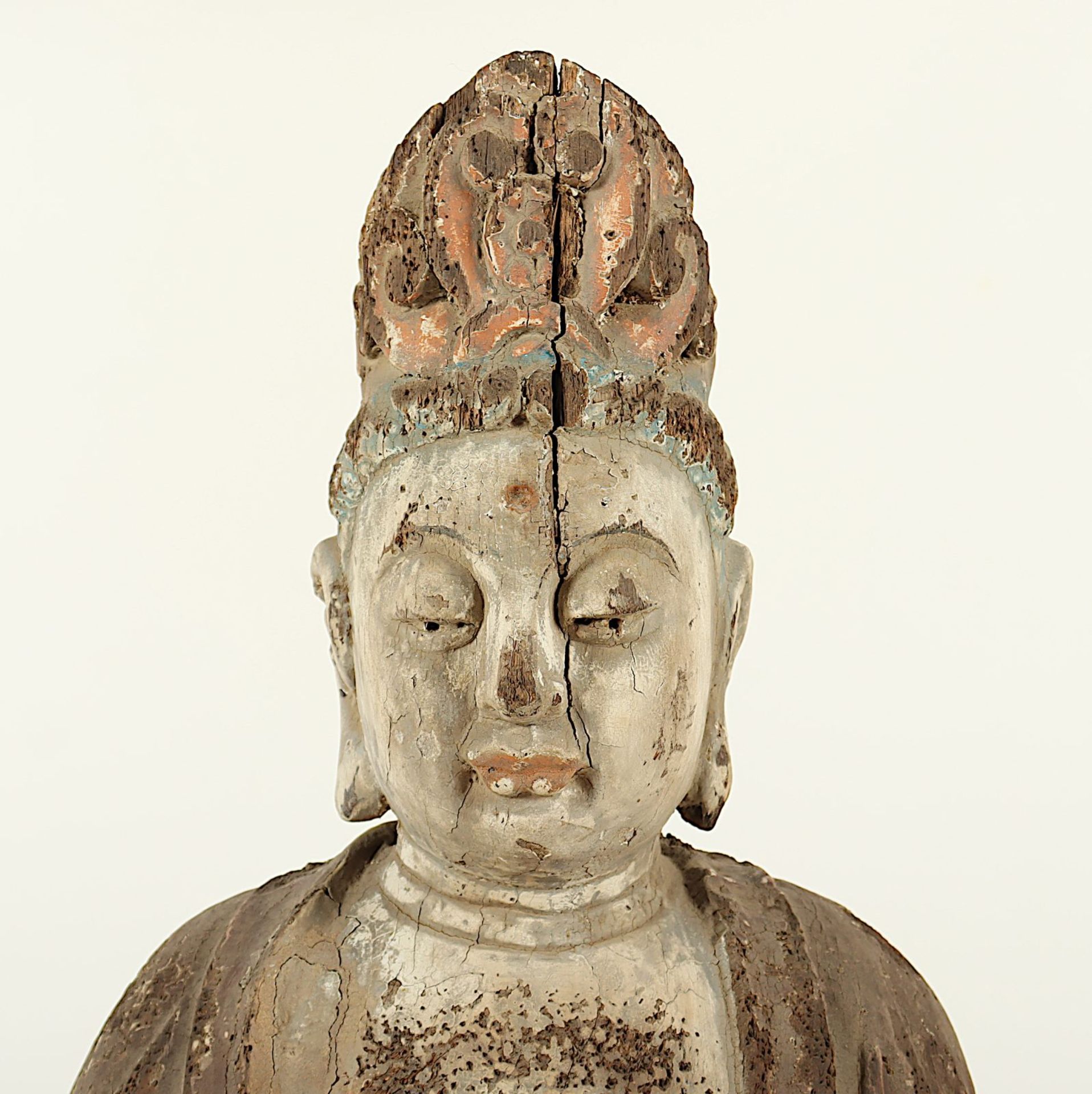 Guanyin, Holz, geschnitzt, China - Bild 2 aus 5