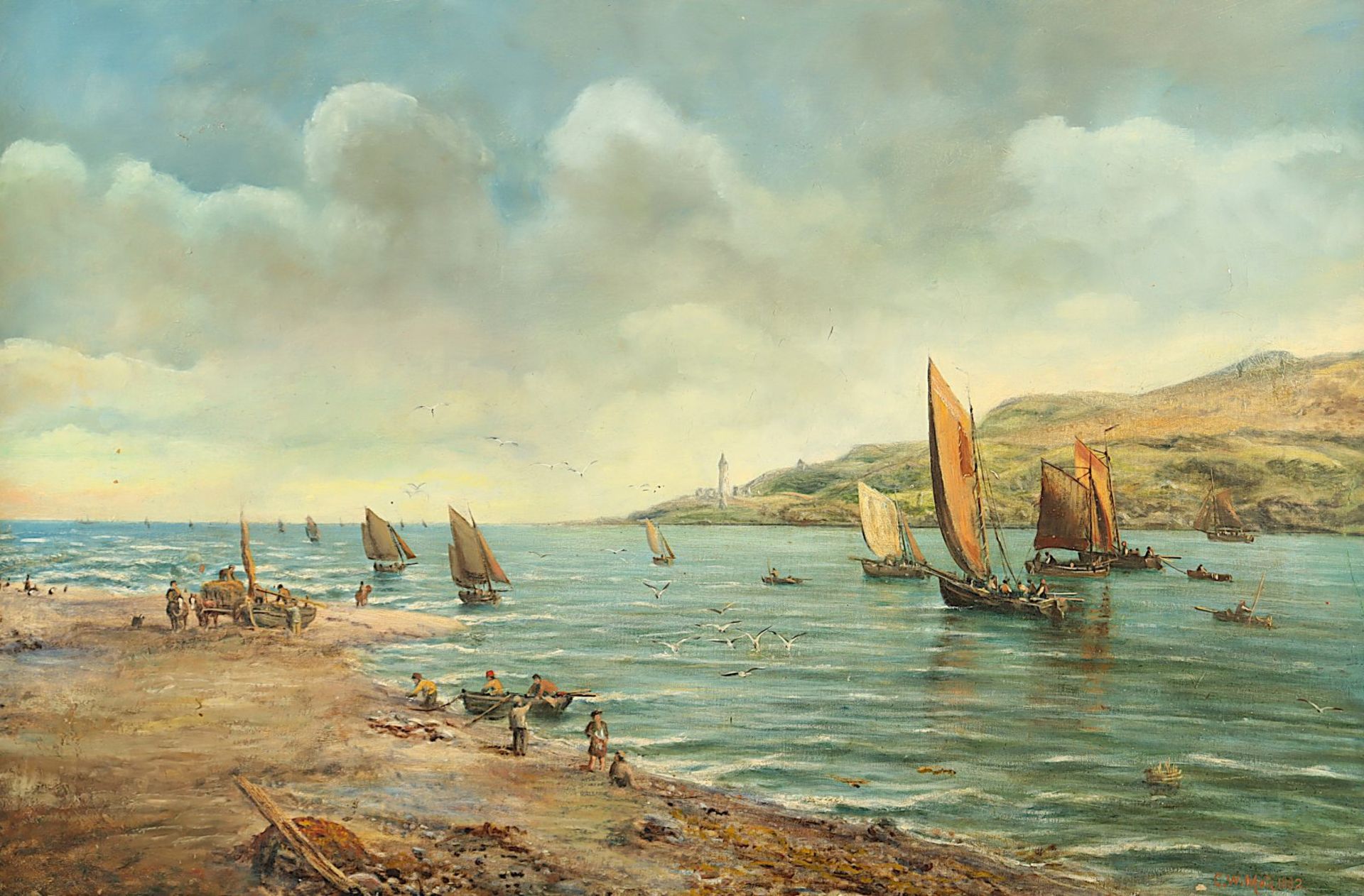 MOTE, George William (1832-1909), "An der Mündung des South Esk in Schottland", R.