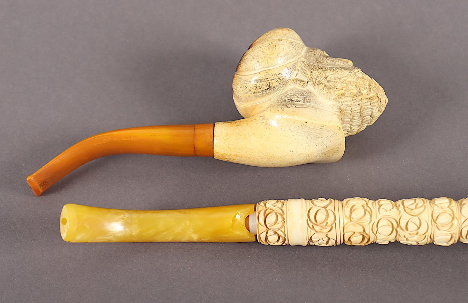 zwei Meerschaumpfeifen - Bild 2 aus 2