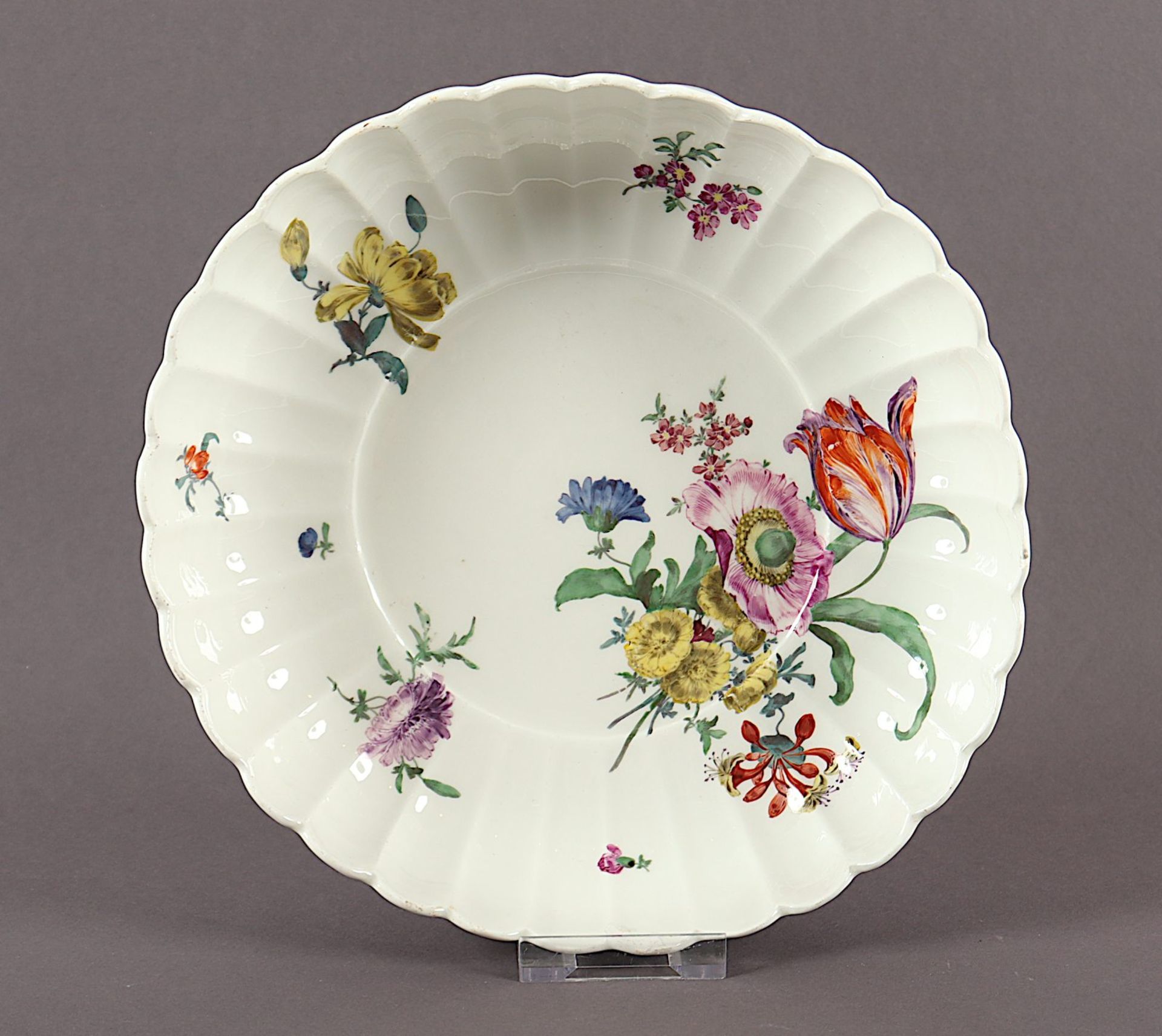 Schale, Blumen, MEISSEN, um 1750