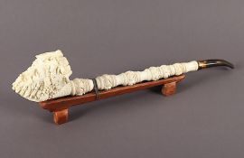 große Pfeife, Meerschaum, deutsch, 2.H.20.Jh.