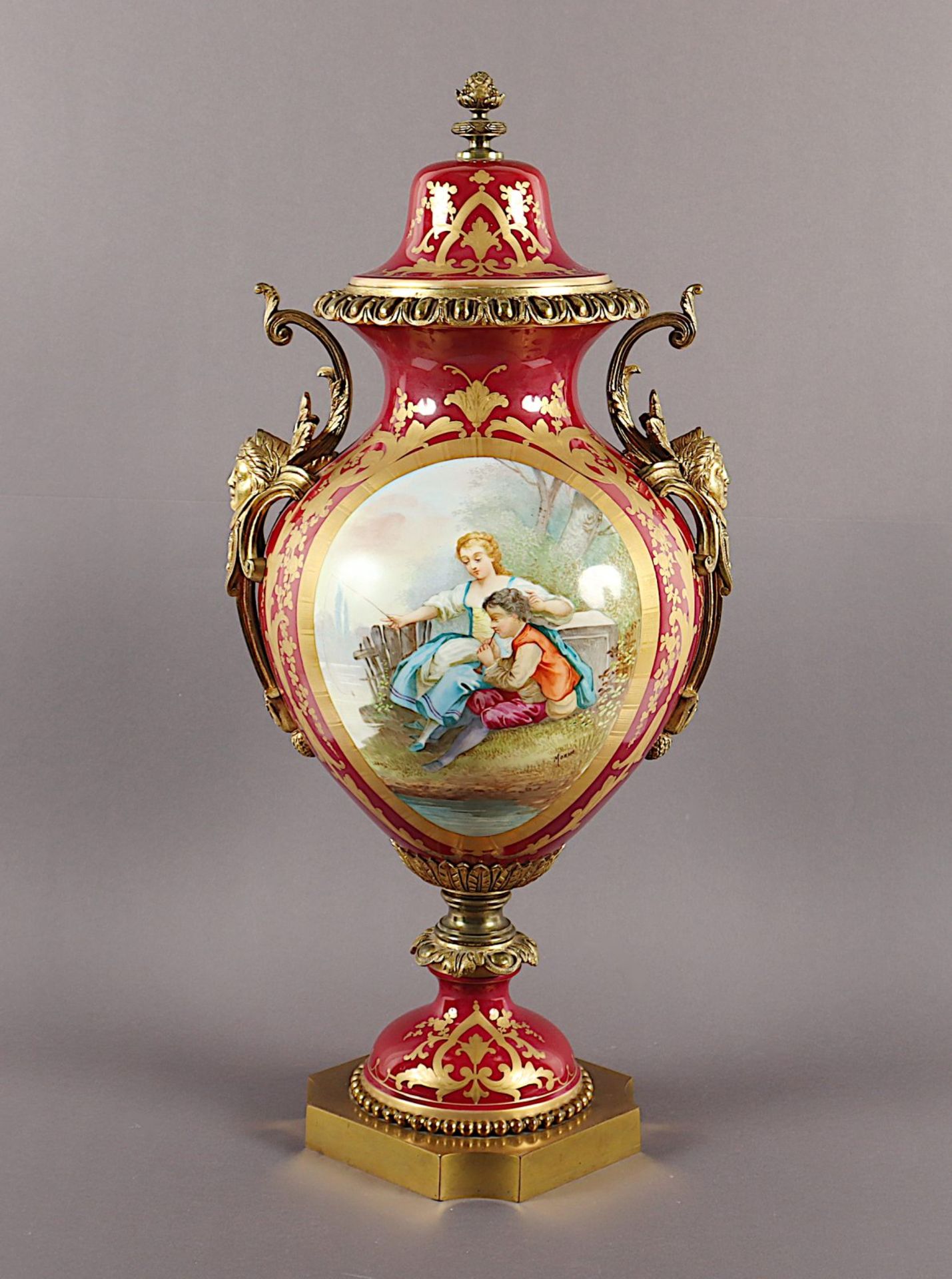 Prunkvase, Sevres-Stil, 20.Jh.