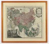 Asien, Kupferstich, Homann, 1744