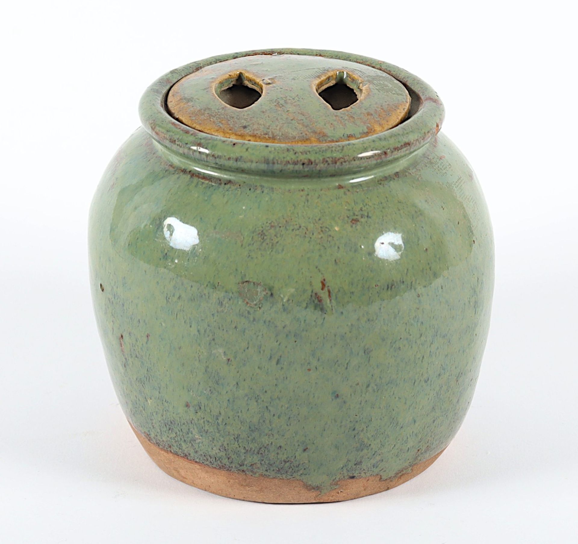 Topf, Keramik, Verlaufsglasur, China