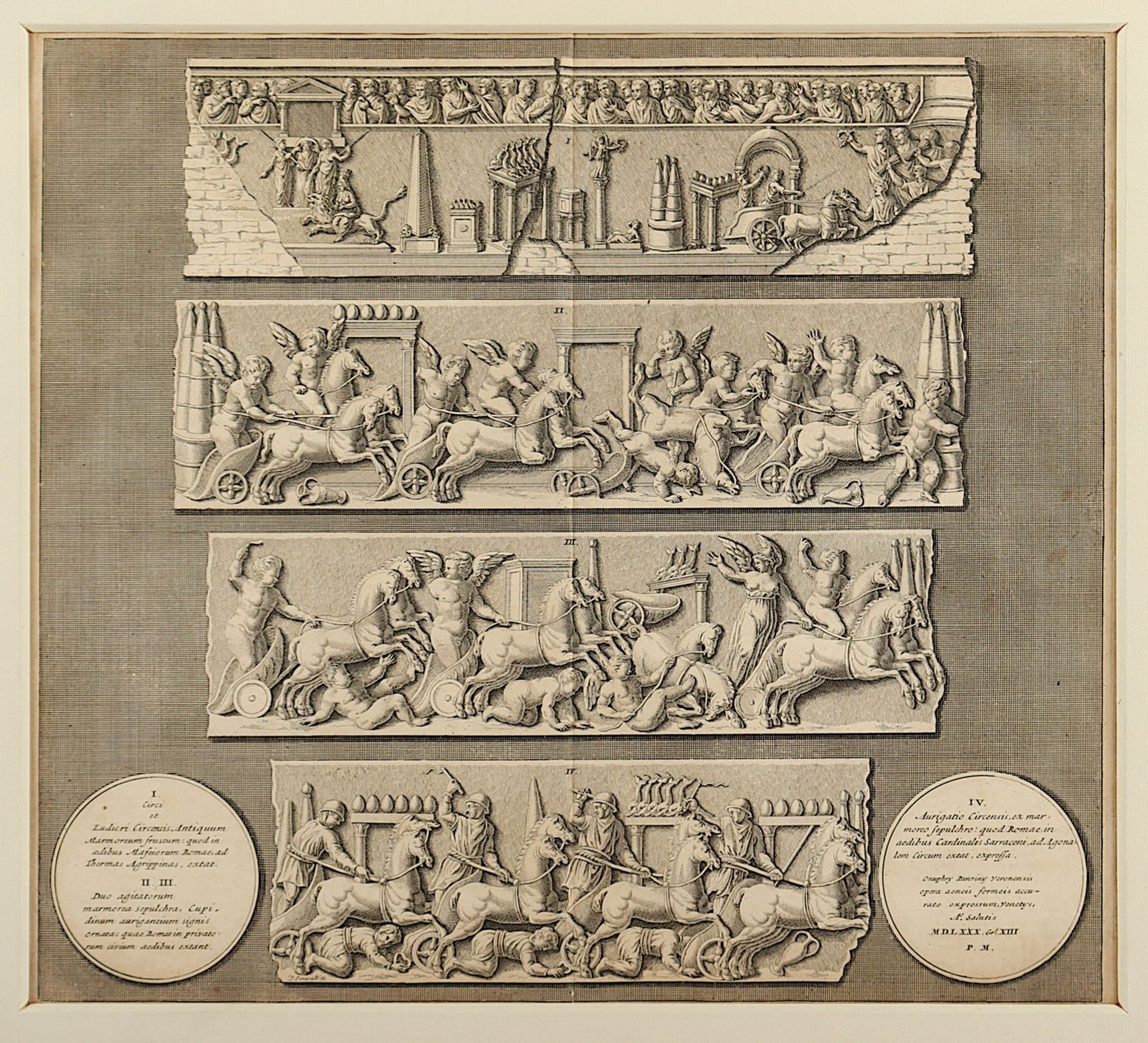 Antikes Relief, Rom, Kupferstich, R. - Bild 2 aus 2