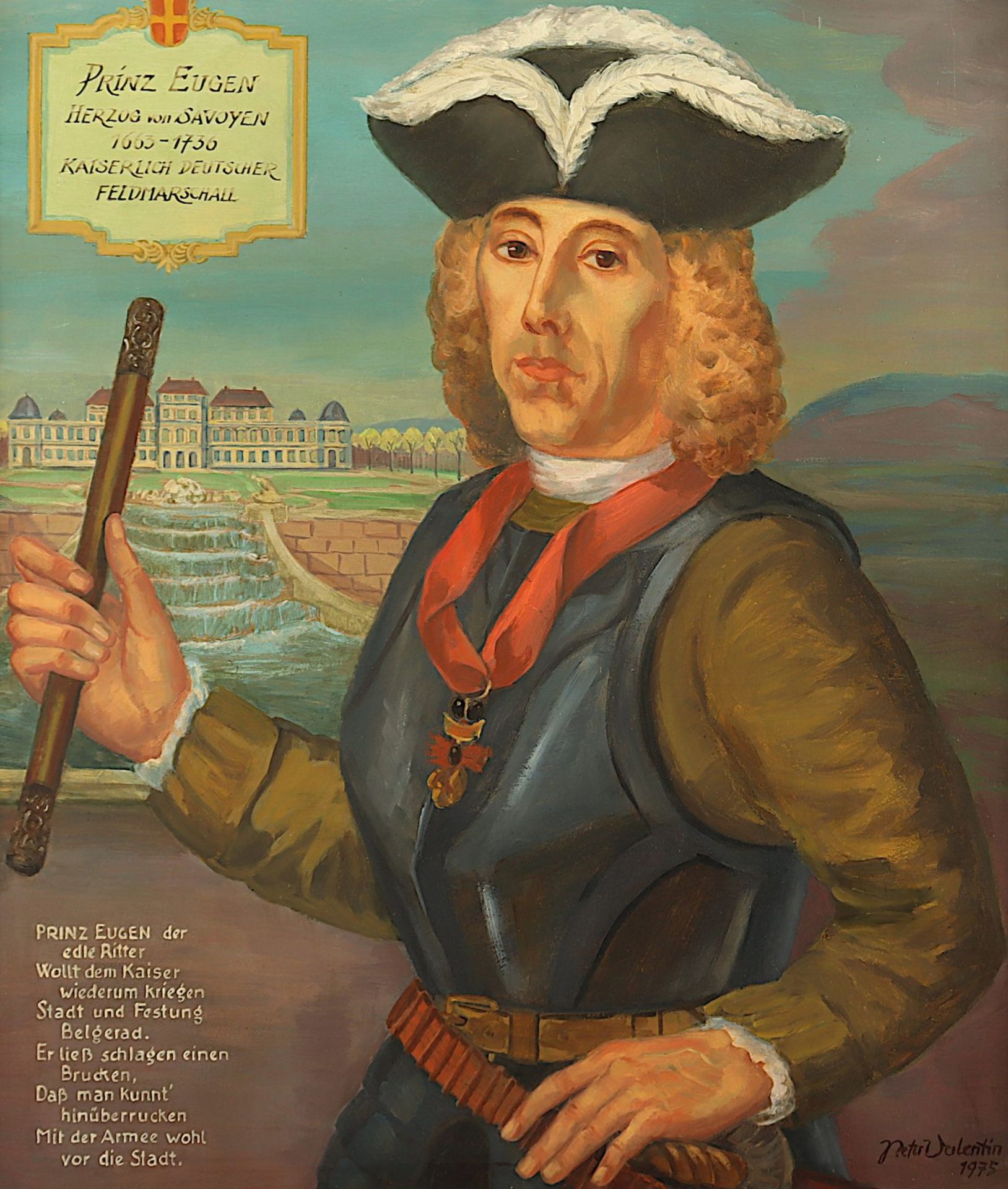 VALENTIN, Peter (1904-1995), "Prinz Eugen von Savoyen", R.  - Bild 2 aus 4