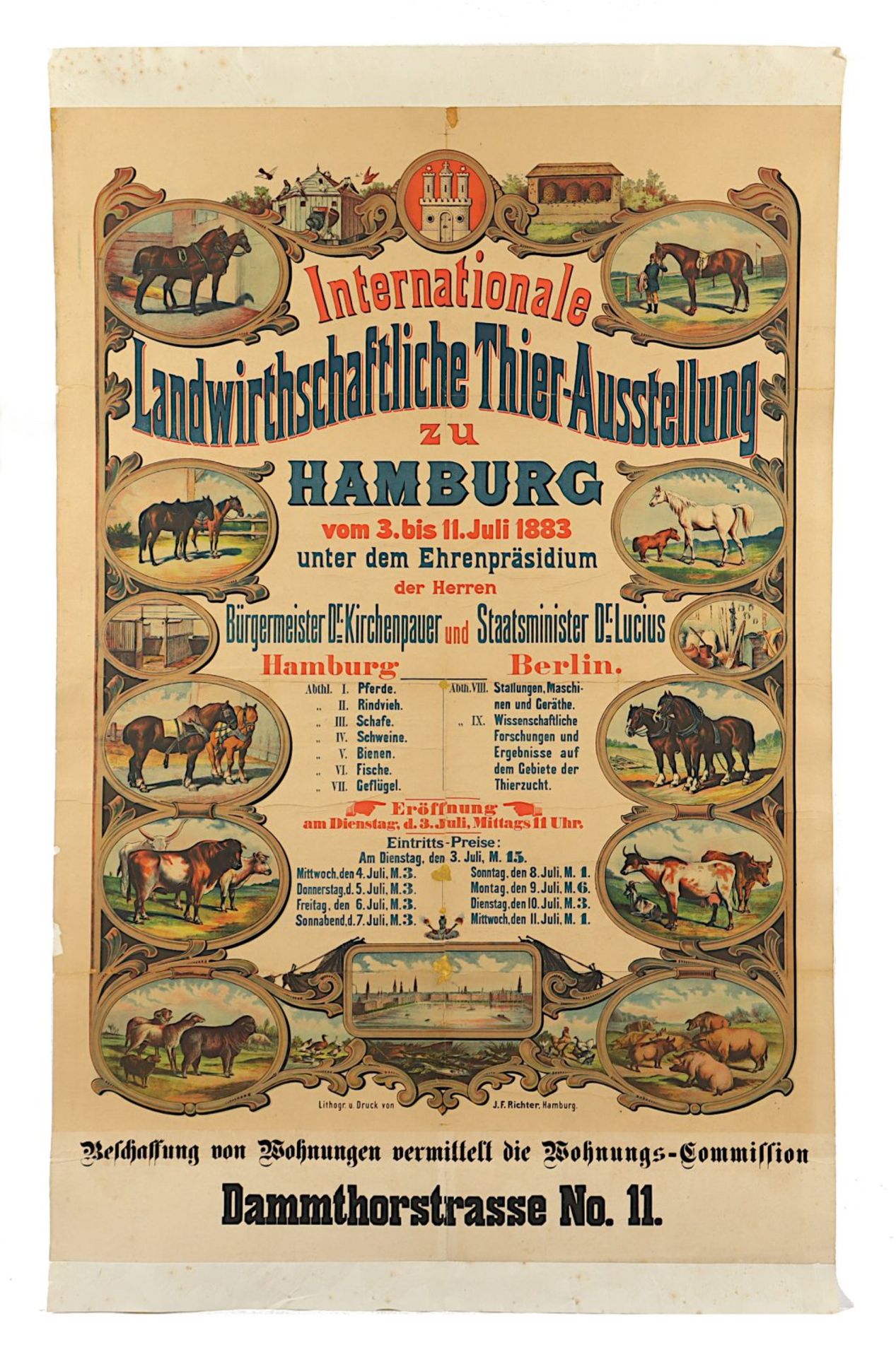 Plakat, Tierausstellung