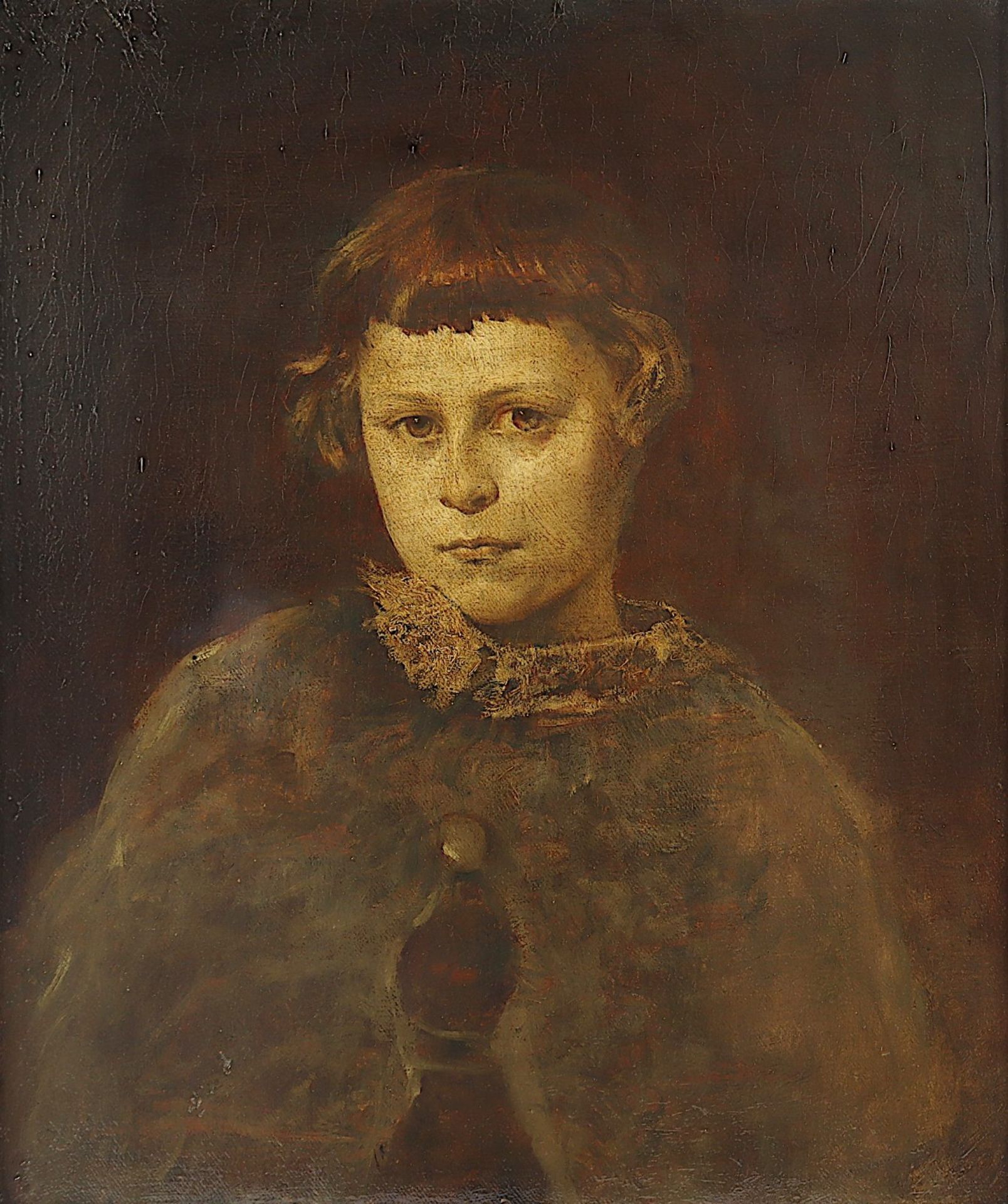 KNAUS, Ludwig (1829-1910), "Portraitstudie", R. - Image 2 of 4