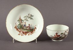 Tasse mit Untertasse, Gottlob Sigmund Birckner, Meissen, um 1765