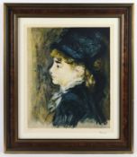Renoir, Auguste (1841-1919), "Portrait von Margot", Farblithografie, R.