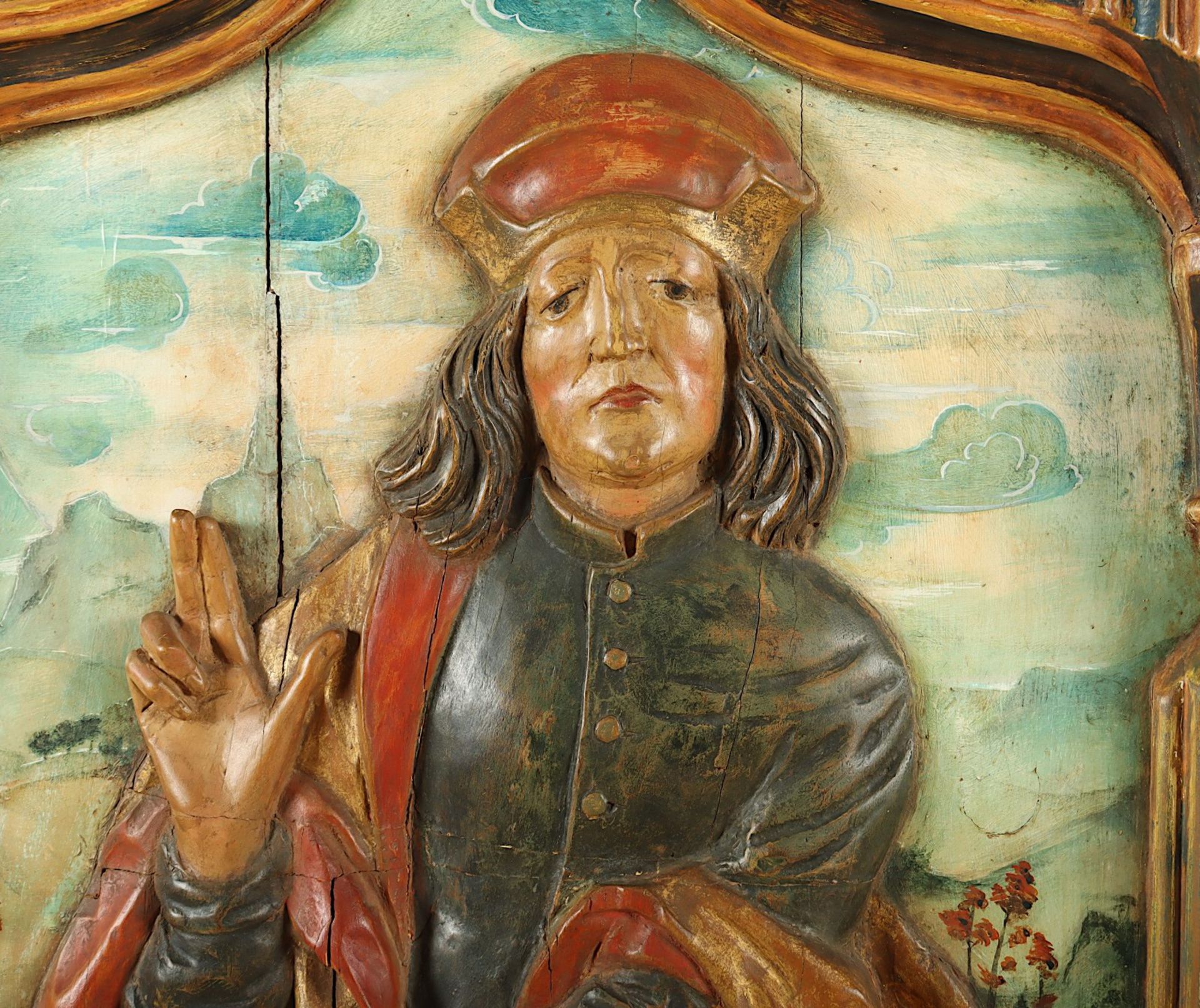 Altarflügel, "Hl. Florian", verso Hl.Katharina - Bild 2 aus 4