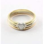 Ring, 585/ooo GG/WG, Diamant, Vassiliou